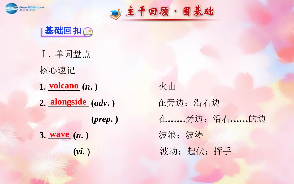 版高考英语 Unit 5 The power of nature课件 新人教版选修6 课件_第2页