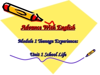 高中英语Unit 1 School lifeppt 课件