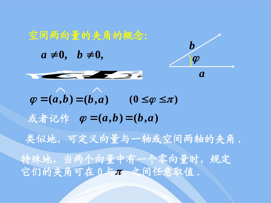 高中数学 31(空间向量坐标)课件(1) 新人教A版选修2-1 课件_第3页