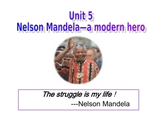 高中英语Unit 5 Nelson Mandela (Period Review and Exercises)课件人教新课标必修1
