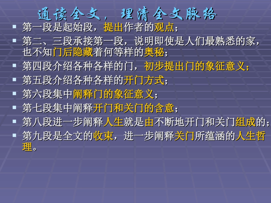 高中语文(门)精品课件1广东教育版 课件_第3页