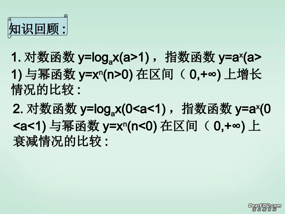 高一数学函数模型的应用实例 新课标 人教版A 必修1 课件_第2页