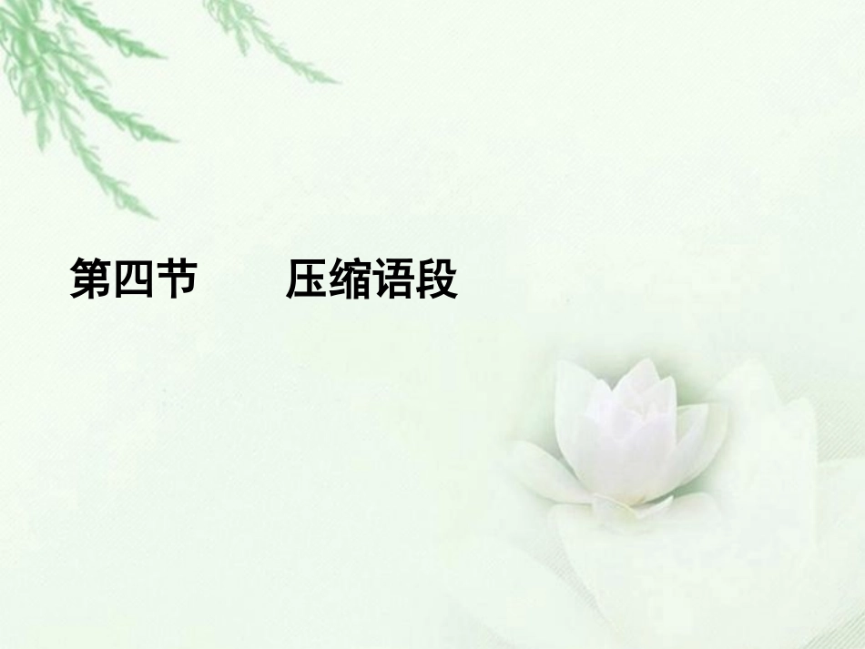 高中语文二轮复习 174 压缩语段课件(新课标) 课件_第1页