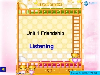 高中英语(Unit 1 Friendship)listening课件 新人教版必修1 课件