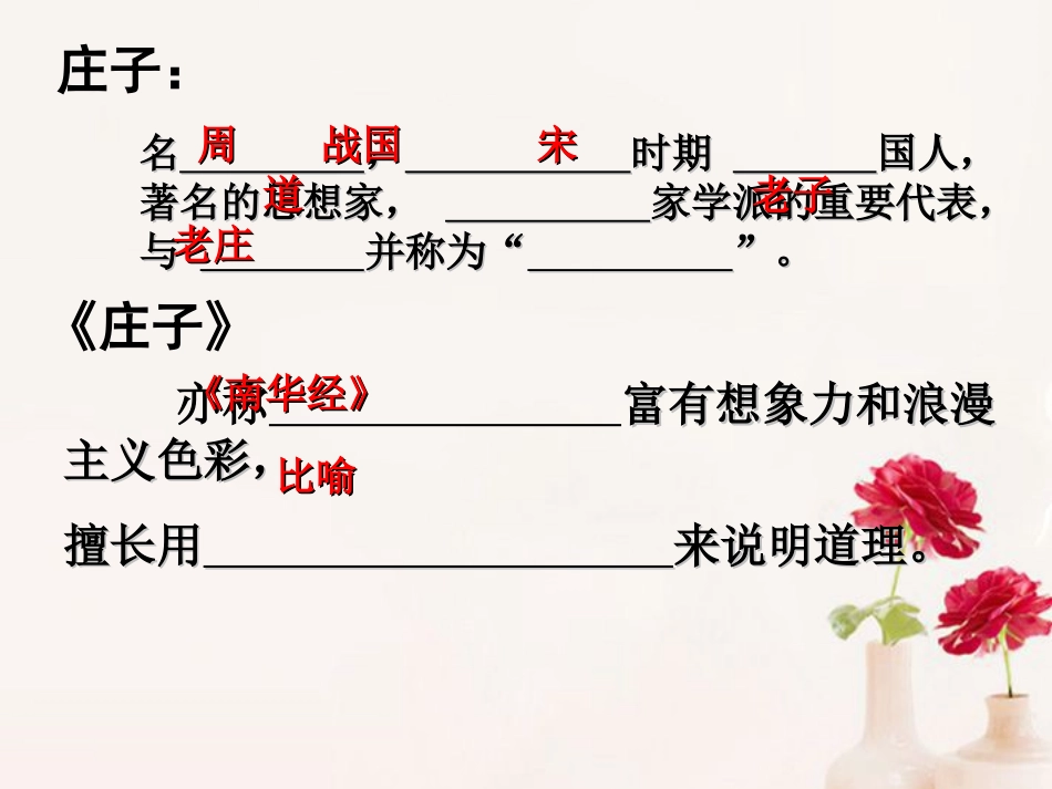 高中语文(庖丁解牛)课件6 新人教版选修 课件_第3页