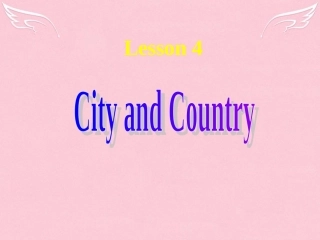 高中英语 Unit 1 Lifestyle lesson 4 city and country4课件 北师大版必修1 课件
