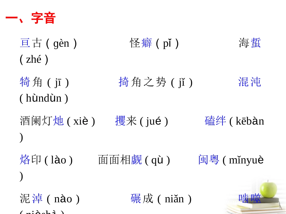 高考语文第一轮总复习必修1 现代文部分课件(浙江专版) 课件_第3页