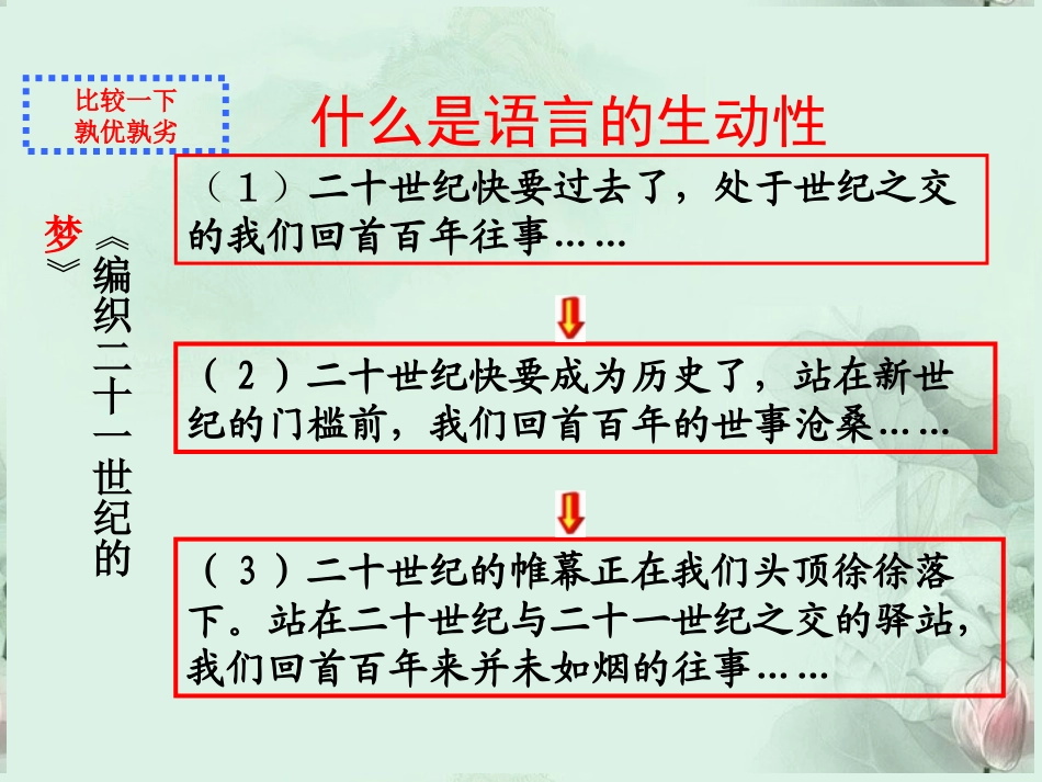 高考语文专题复习 作文要有文采课件 新人教版 课件_第3页