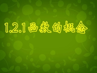 高中数学 第一章 第二节 函数的概念课件 新人教A版必修1 课件