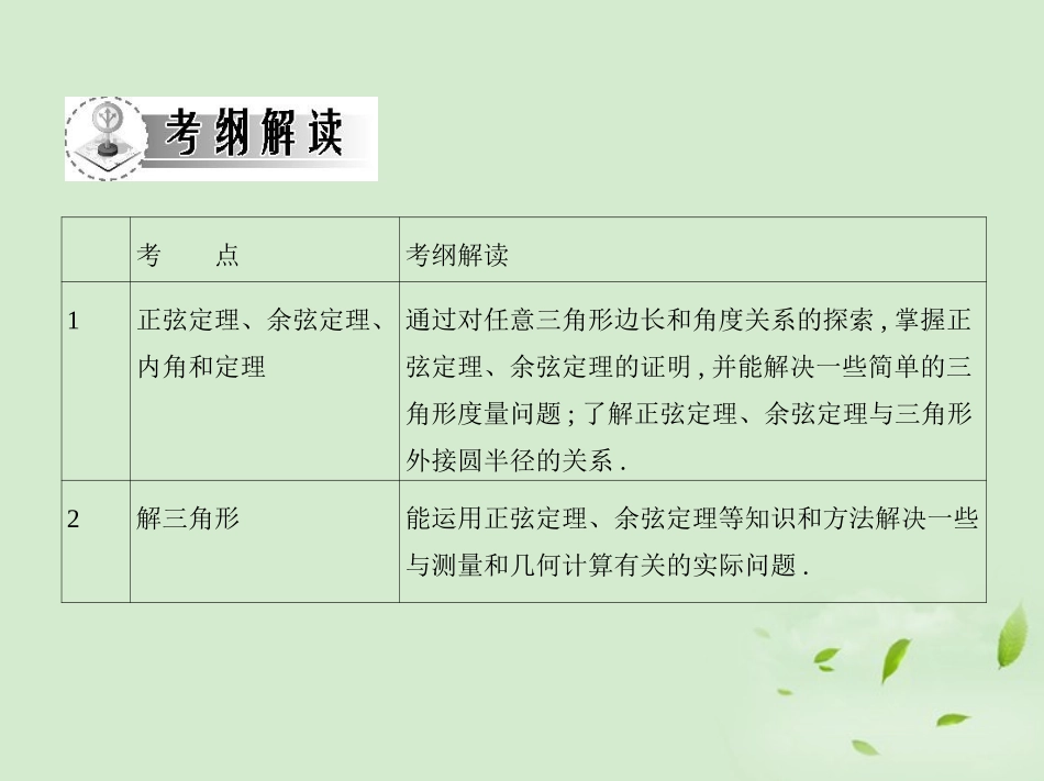 高三数学一轮复习 第四章三角函数解三角形课件 文 课件_第2页