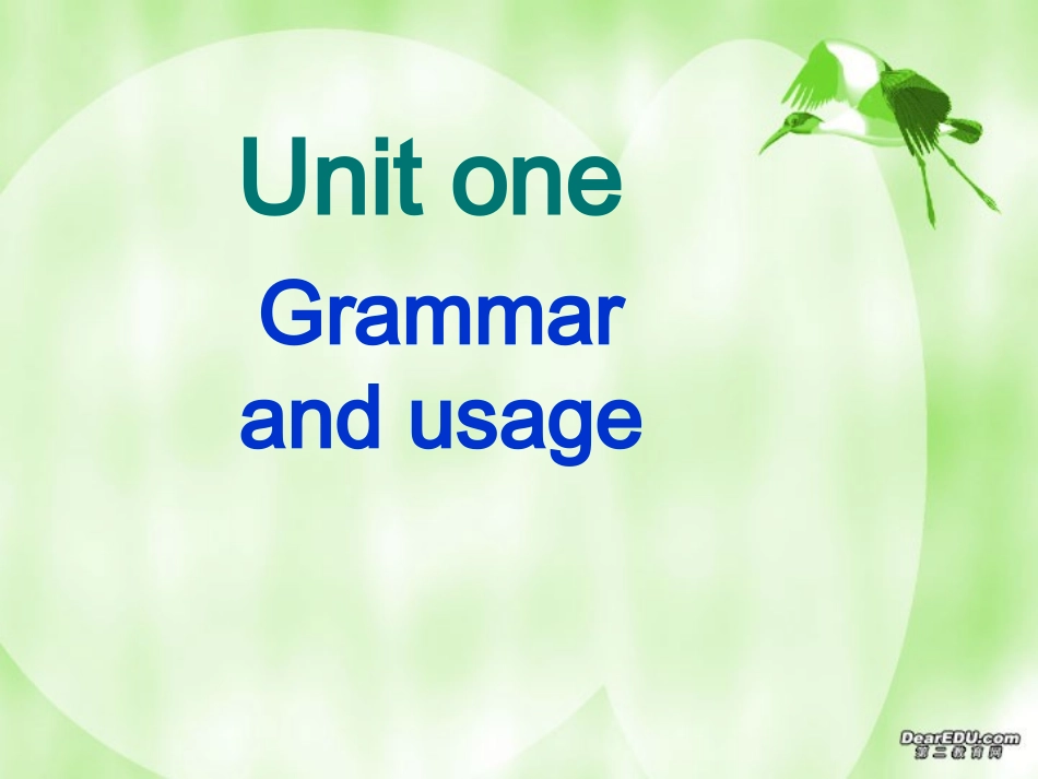 高二英语模块六Unit1 Grammar 牛津英语 课件_第1页