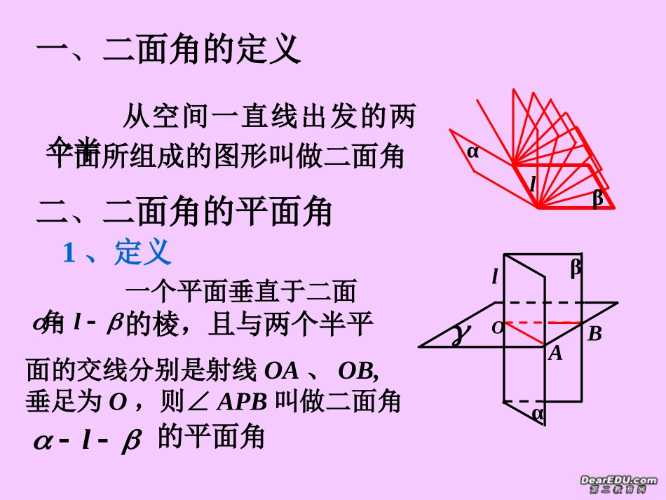 湖南省高三数学求二面角课件 人教版 课件_第2页