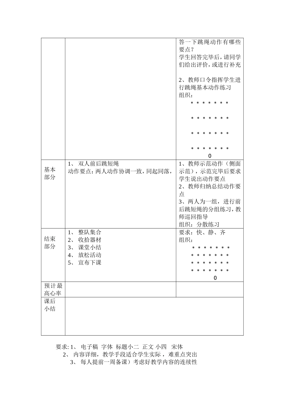 双人跳短绳教案（前后）_第2页