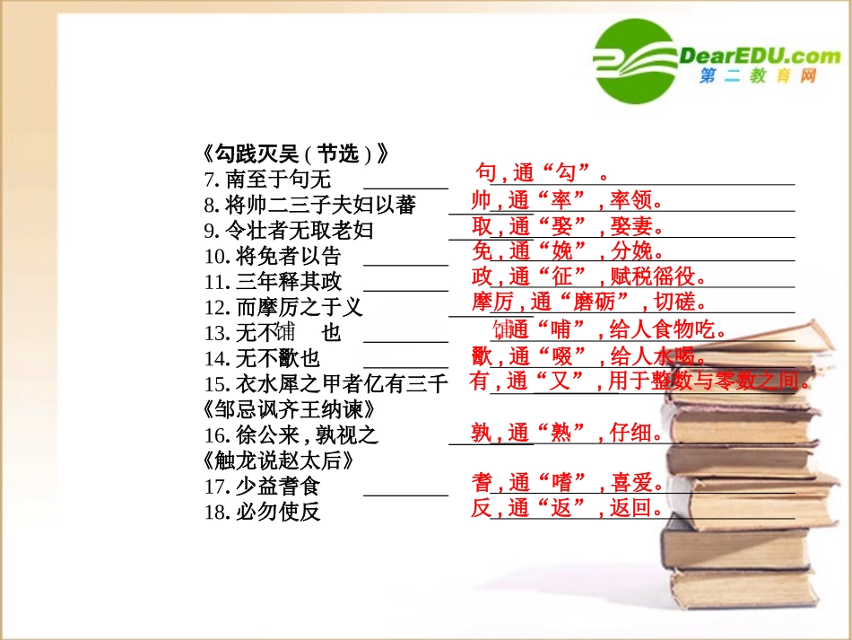 高考语文通晓课本知识点复习课件2-人教版第一册2 课件_第3页