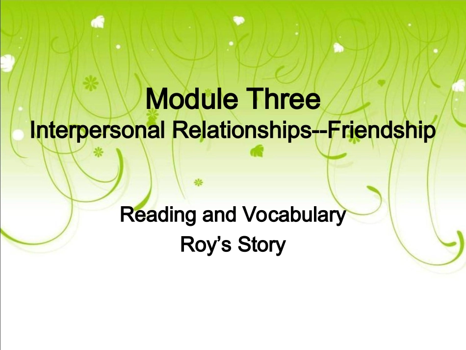 高中英语 B6 M3 P2- Detail Reading课件 外研版选修6 课件_第2页