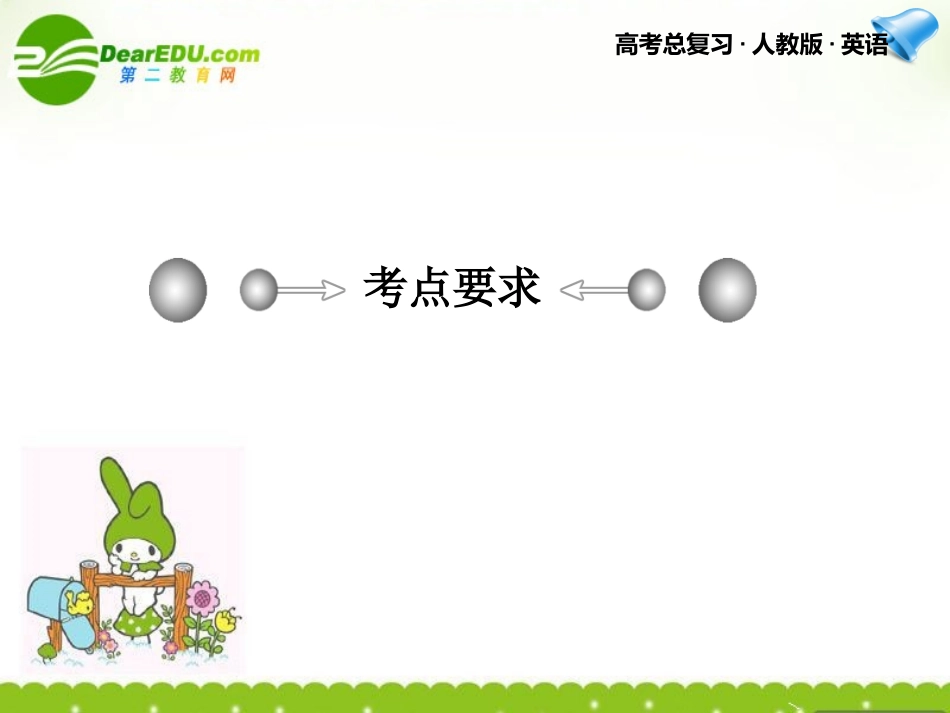 高考英语一轮复习 Unit 3课件 新人教版必修3 课件_第2页