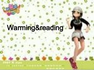 高中英语 warming up-reading课件 新人教版选修8 课件