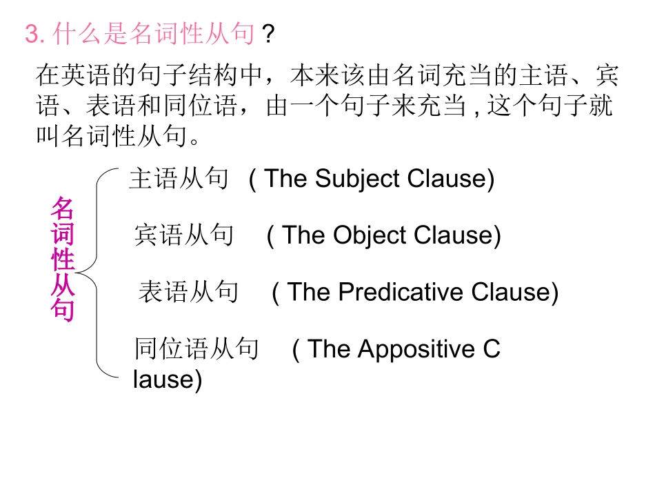 高中英语名词性从句,语法讲解课件 译林牛津版必修4 课件_第3页