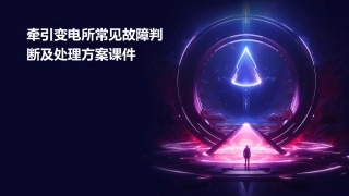 牵引变电所常见故障判断及处理方案课件