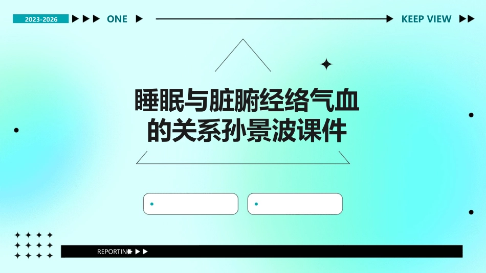 睡眠与脏腑经络气血的关系孙景波课件_第1页