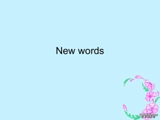 高二英语Unit 5 The British Iles new words 课件