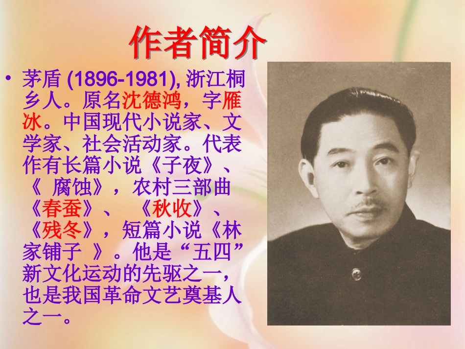 高中语文(雷雨)课件 人教版第四册 课件_第3页