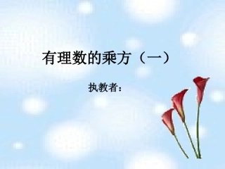 有理数的乘方[1] 七年级上册第二章整套课件 浙教版