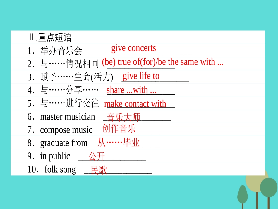 英语 Module 4 Music Section Ⅰ Introduction  Reading课件 外研版选修6 课件_第3页