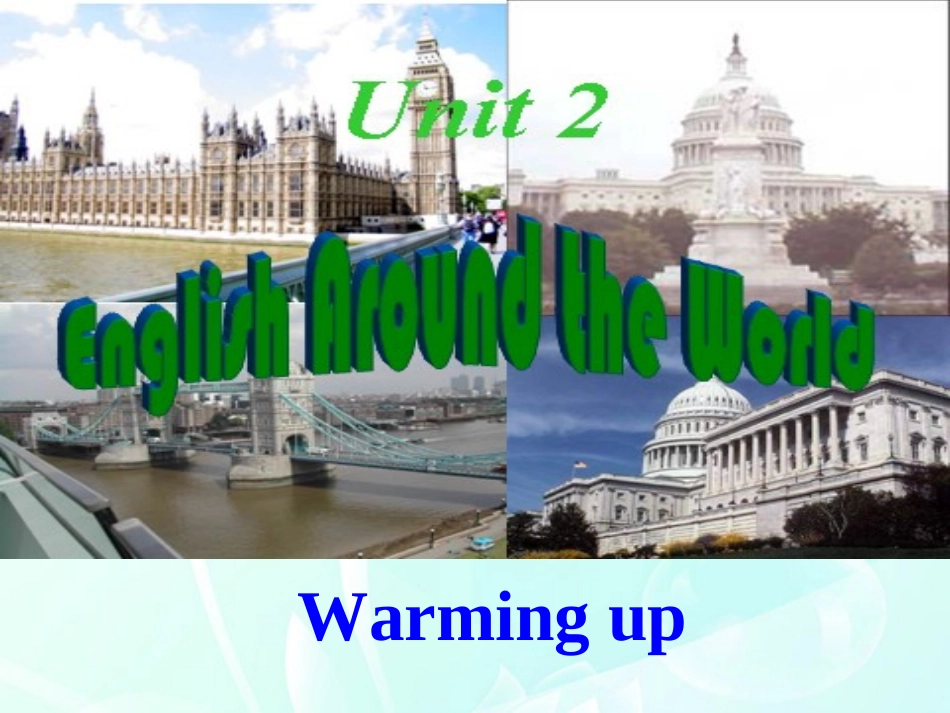 高中英语 Warming up课件  新人教版必修1 课件_第1页
