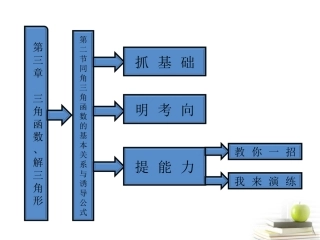 高考数学 第三章第二节同角三角函数的基本关系与诱导公式课件 新人教A版 课件