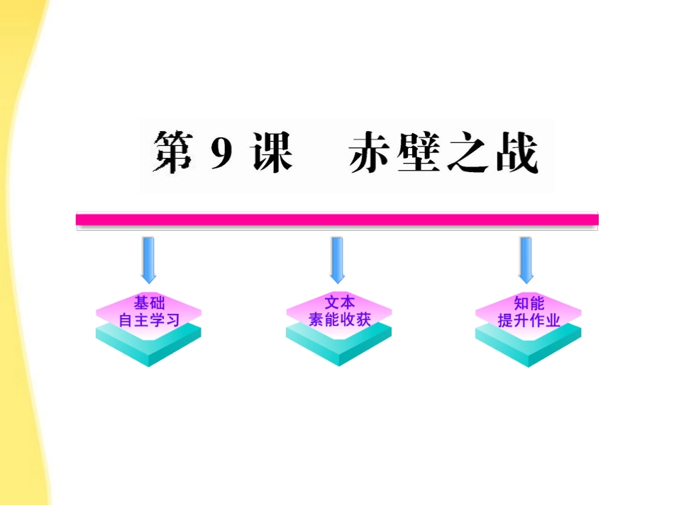 高中语文 9 赤壁之战课件 鲁人教版必修1 课件_第1页