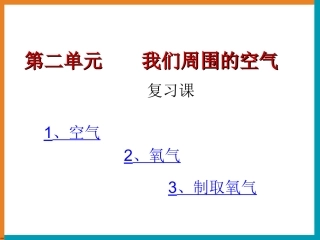 《我们周围的空气》复习课件1