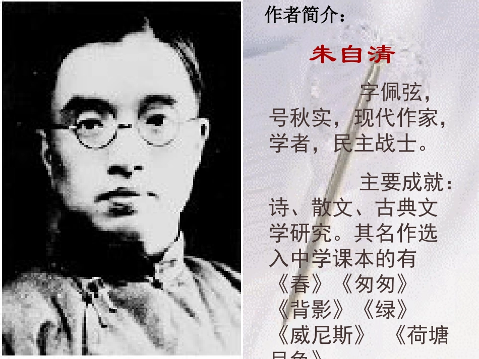 高中语文 第一单元之(荷塘月色)课件 新人教版必修2 课件_第2页