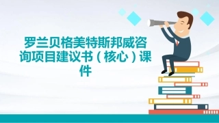 罗兰贝格美特斯邦威咨询项目建议书(核心)课件