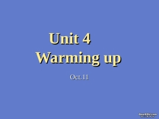 高一英语Unit4 earthquake warming up pre-reading 新课标 人教版 课件
