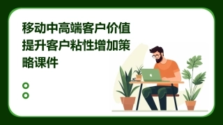 移动中高端客户价值提升客户粘性增加策略课件