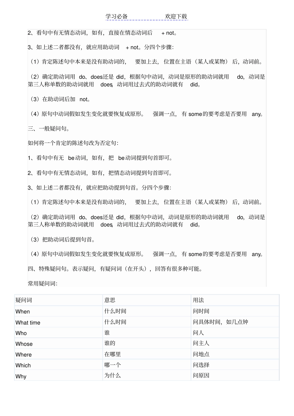 六年级英语语法知识汇总_第3页