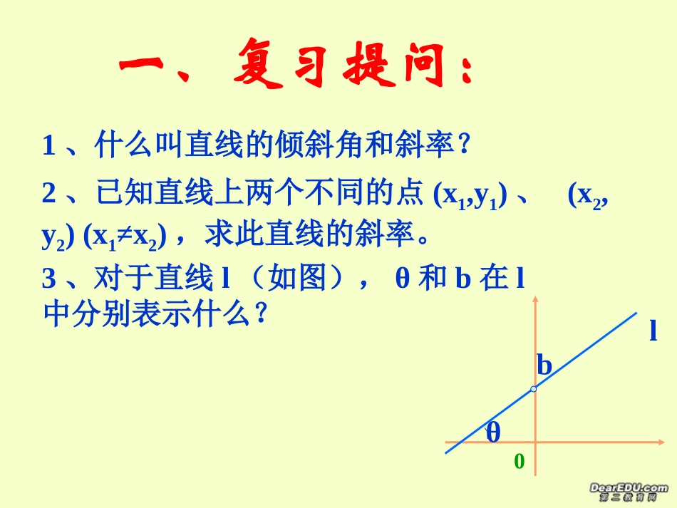 高二数学点斜式 新课标 人教版 课件_第2页