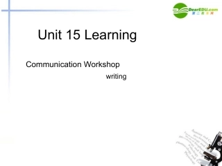 高中英语 Unit 15 Lesson 4 writing课件 北师大版选修5 课件