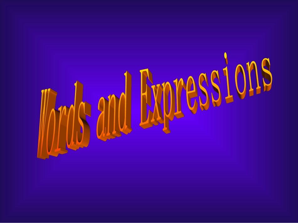 高二英语上学期Unit6 words[原创]人教版 课件_第1页