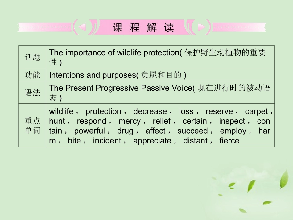 高考英语 Unit4知识与要点课件 新人教版必修2 课件_第2页