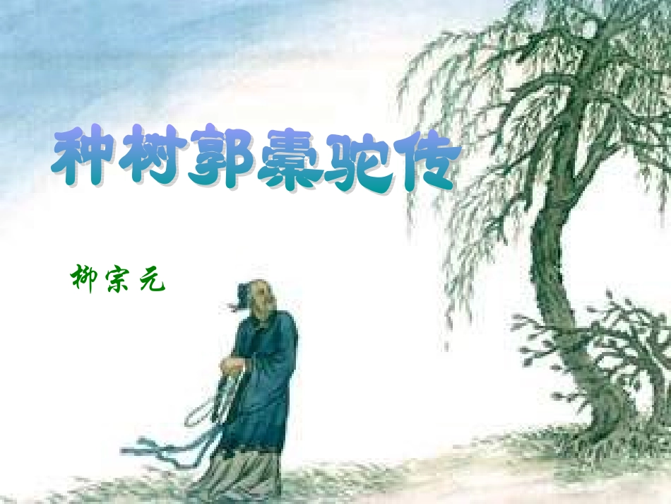 高二语文 种树郭橐驼传课件 华东师大版 课件_第1页