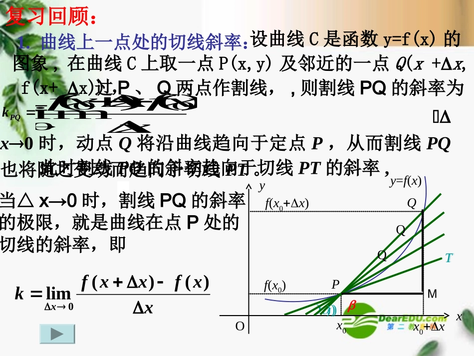 高中数学 312瞬时速度与瞬时加速度课件 新人教版选修1-1 课件_第1页