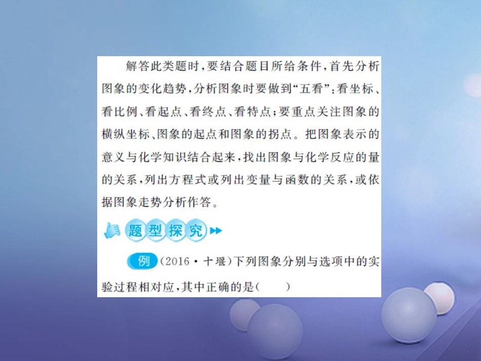 版中考化学总复习 第二篇 专题突破 提升能力 专题复习(三)函数图像题课件_第2页