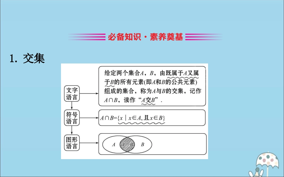 高中数学 第一章 集合与常用逻辑用语 1131 交集、并集课件 新人教B版必修1 课件_第3页