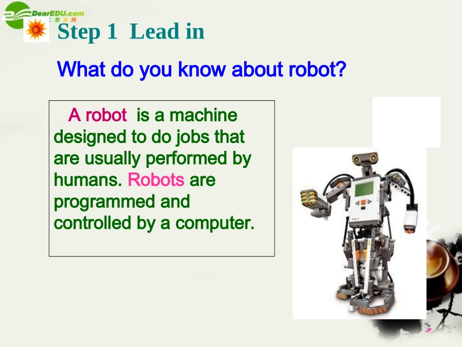 高中英语 Unit 2RobotReading课件2 新人教版选修7 课件_第2页