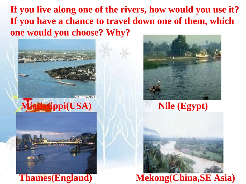 高中英语必修1Unit 3 Travel journal--period 2 pre-reading and readingppt 课件_第2页