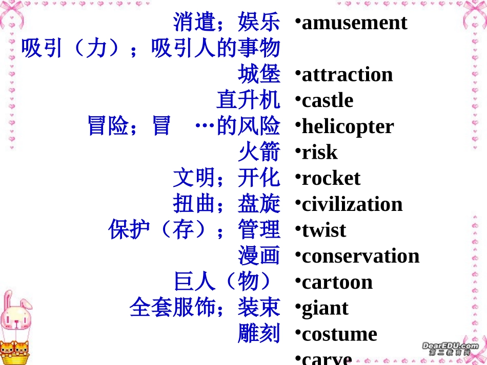 河南省高三英语第一轮复习Unit22 A world of fun精品课件 新课标 人教版 课件_第2页