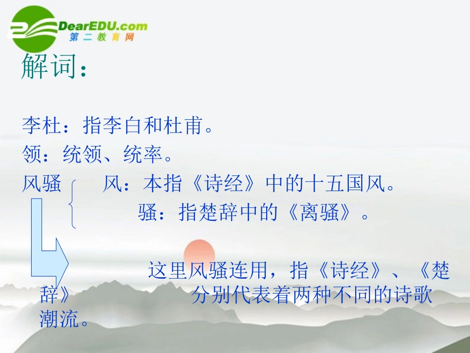 高中语文 赵翼(论诗)课件 语文版必修3 课件_第3页