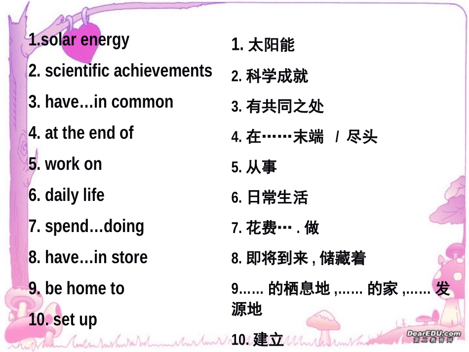 高二英语11-15单元词组总结 人教版 课件_第3页